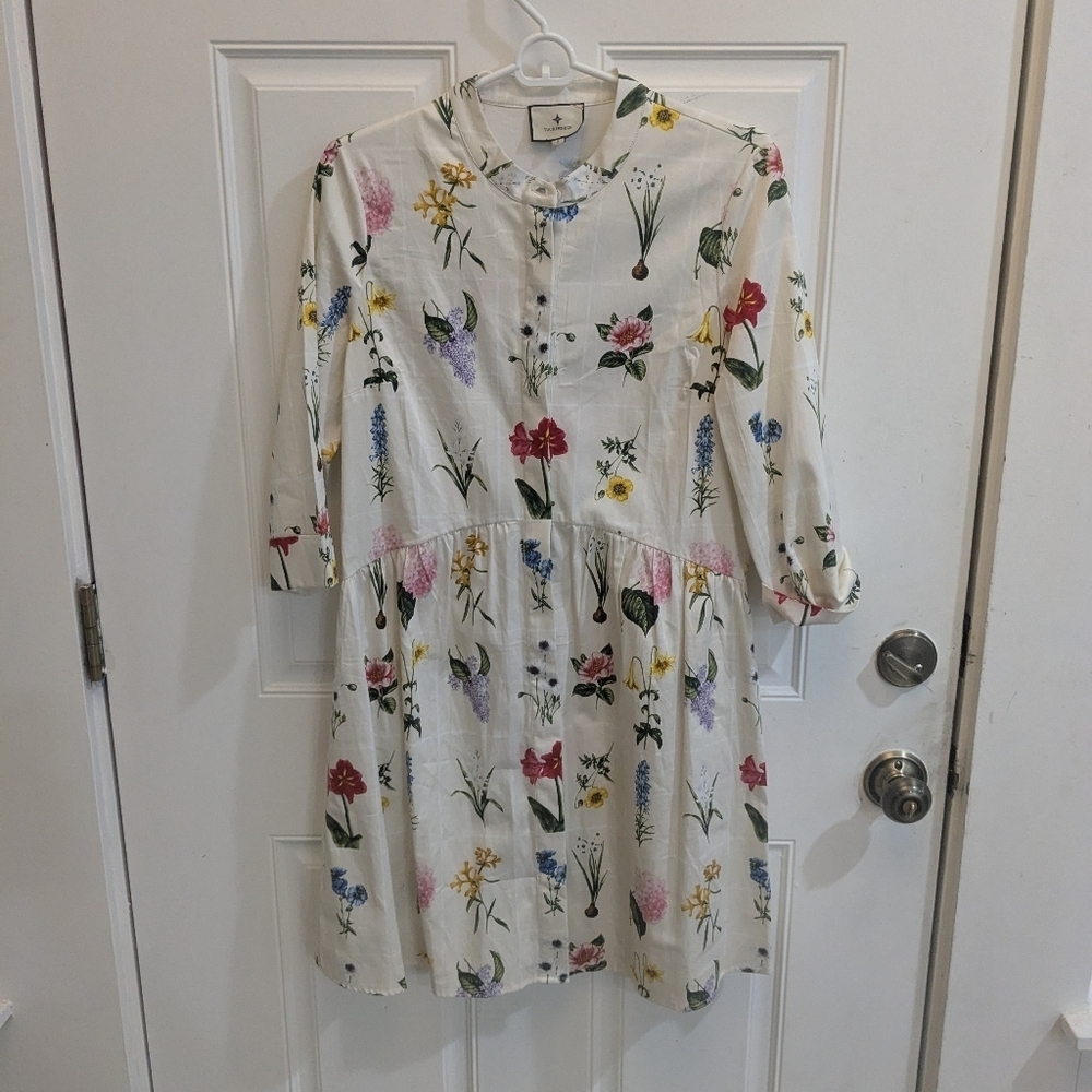 Tuckernuck Fresh Buds Royal Shirt Dress - Picture 2 of 5